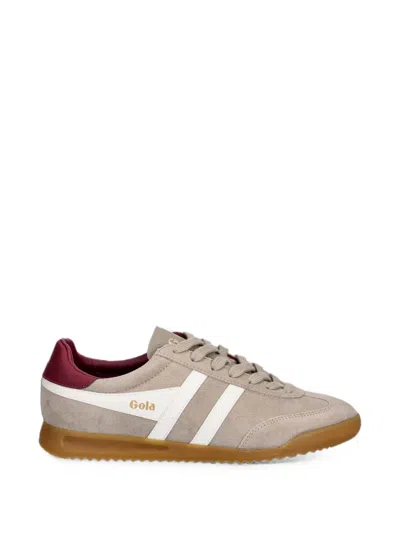 Gola Torpedo Logo-print Panelled Sneakers In Neutral