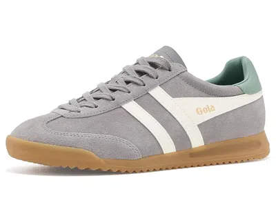 Gola Torpedo Women's Walking Shoes Cement/off White/green Mist: 9.5 B - Medium, Leather In Gray