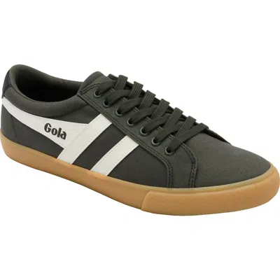 Gola Varsity Sneaker In Dark Khaki/white/black