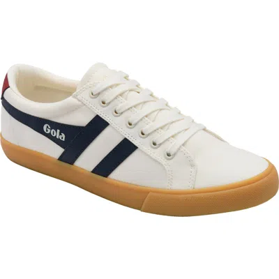 Gola Varsity Sneaker In Off White/navy/deep Red