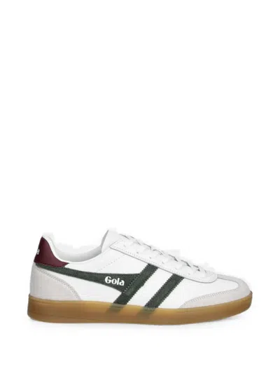 Gola Viper Contrast-trim Logo-patch Sneakers In White
