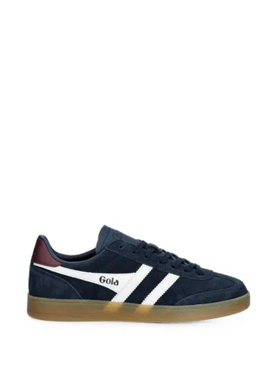 Gola Viper Logo-print Panelled Sneakers In Blue