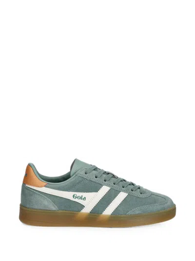 Gola Viper Suede-panelled Sneakers In Green
