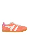 Gola Woman Sneakers Coral Size 7 Leather In Red