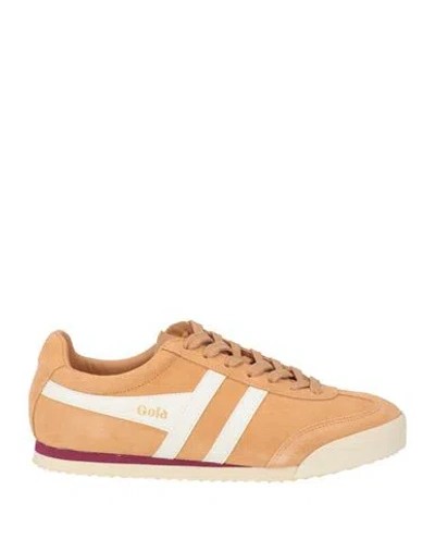 Gola Woman Sneakers Sand Size 8 Leather In Nude