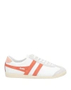 Gola Woman Sneakers White Size 9 Leather, Textile Fibers In White