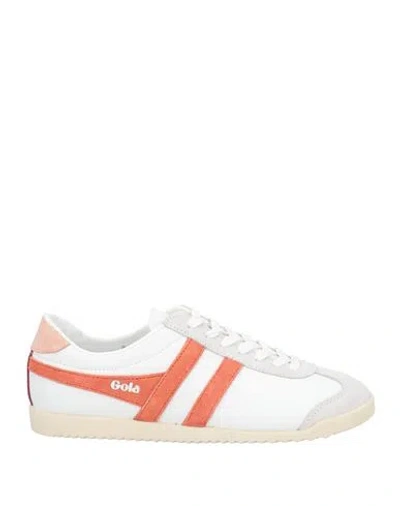 Gola Woman Sneakers White Size 9 Leather, Textile Fibers