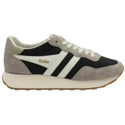 Gola Women's Arizona Sneakers In Black/feather Grey/off White In Gray