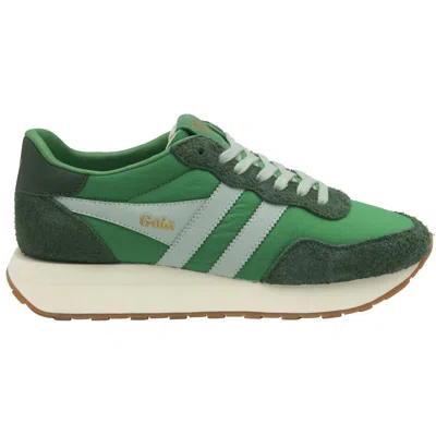 Gola Women's Arizona Trainer Sneaker In Emerald/evergreen/surf In Green