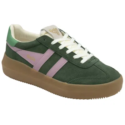 Gola Women's Athena Sneakers In Evergreen/candy/jade/gum In Green