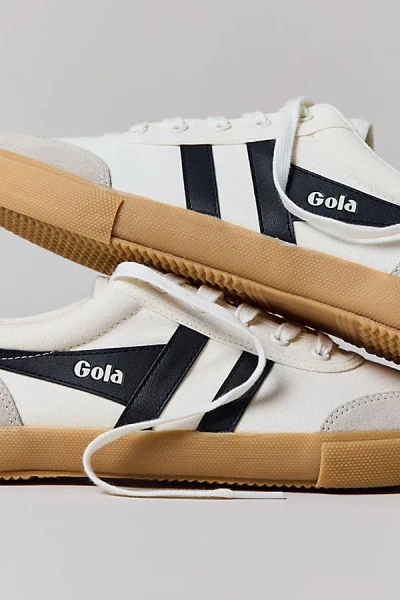 Gola Women's Badminton Sneaker In Off White/black/gum, Women's At Urban Outfitters In Multi