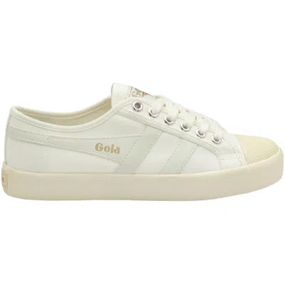 Gola Women's Classics Coaster Sneakers In Off White/ Off White/ Gold