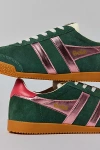 Gola Women's Elan Glitz Sneaker In Evergreen/pink/coral, Women's At Urban Outfitters In Green