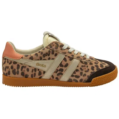 GOLA WOMEN'S ELAN LEATHER SNEAKERS IN SAFARI