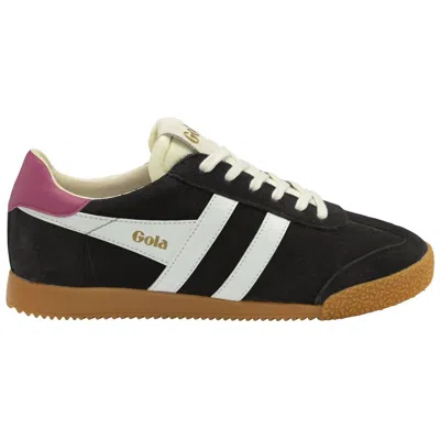 Gola Women's Elan Sneakers In Black/off White/fuchsia