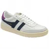 Gola Women's Falcon Sneaker In White/navy/foxglove
