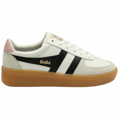 Gola Women's Grand Slam Elite Sneaker In White/black/gum In Multi