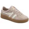 Gola Women's Grandslam Suede Sneakers In Rose/ Off White/ Gum In Animal Print