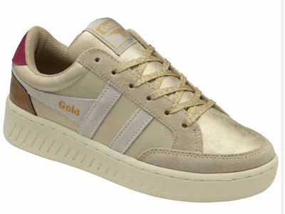Gola Women's Superslam Blaze Ii Lace-up Sneakers In Gold/off White/cerise In Multi