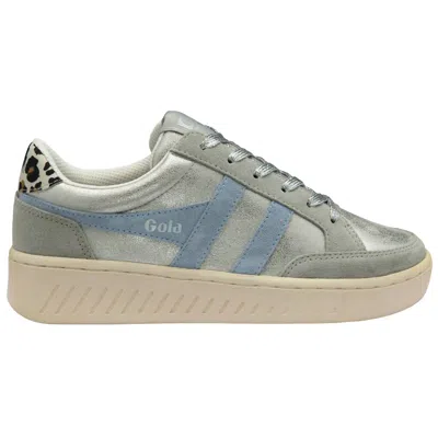 Gola Women's Superslam Blaze Ii Sneakers In Silver/air/snow Leopard In Multi