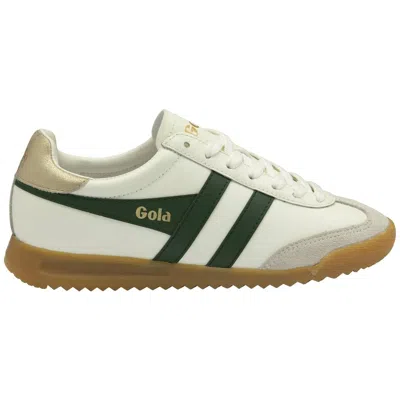 Gola Women's Torpedo Sneakers In Off White/ Evergreen/ Gold In Multi