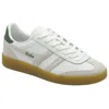 Gola Women's Viper Leather Sneakers In White/white Evergreen/gum In Multi