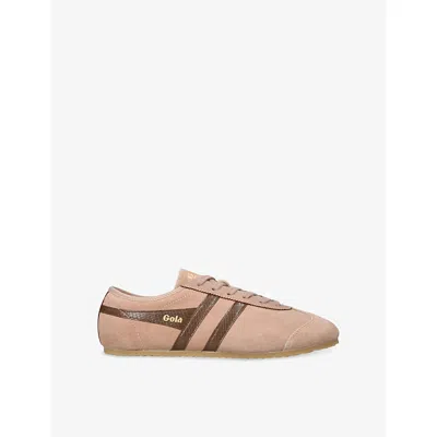 Gola Womens Beige Cleora Suede Trainers Eur 39 / 6 Uk In Brown