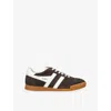 Gola Womens Brown/oth Elan Suede Low-top Trainers Eur 41 / 8 Uk In Brown