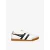 Gola Womens  Elan Leather Low-top Trainers In White/blk