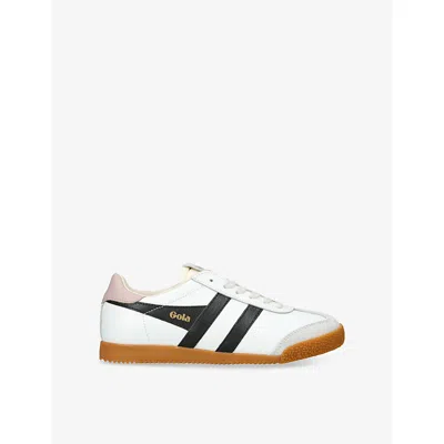 Gola Womens  Elan Leather Low-top Trainers In White/blk