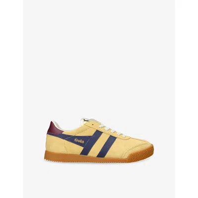 Gola Womens  Elan Suede Low-top Trainers In Yellow