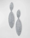 GOLCONDA BY KENNETH JAY LANE PAVE CUBIC ZIRCONIA DOUBLE MARQUIS DROP EARRINGS
