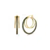 Gold & Honey Women's Black / Gold Multi Hoop Earrings In Blackberry