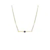 Gold & Honey Women's Blue / Gold Gold & Lapis Bar Necklace In Gold
