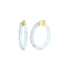 Gold & Honey Women's Blue / Gold Instyle Hoop Earrings In Blue