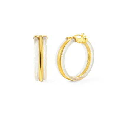 Gold & Honey Women's Gold Ridge Hoops In Clear