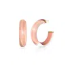 Gold & Honey Women's Gold / Rose Gold Small Rose Gold Illusion Hoop Earrings