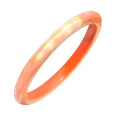 Gold & Honey Women's Iridescent Bangle In Orange
