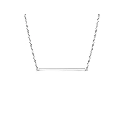 Gold & Honey Women's Silver Bar Necklace
