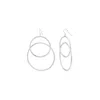 Gold & Honey Women's Silver Double Drop Earrings