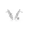Gold & Honey Women's Silver Flower Ear Climber
