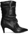 Gold & Rouge 55mm Laika Ruched Boots In Black
