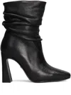 Gold & Rouge 90mm Jelly Ruched Boots In Black