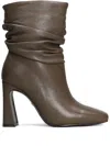 Gold & Rouge Jelly High Heels Ankle Boots In Brown