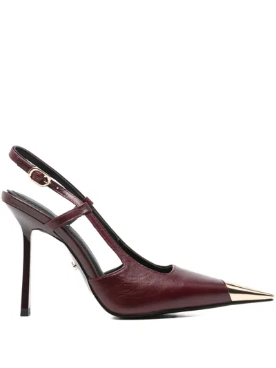 Gold & Rouge 90mm Ravi Slingback Pumps In Multi