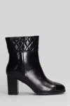 Gold & Rouge Tulli High Heels Ankle Boots In Black