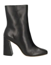 Gold & Rouge Woman Ankle Boots Black Size 6 Leather