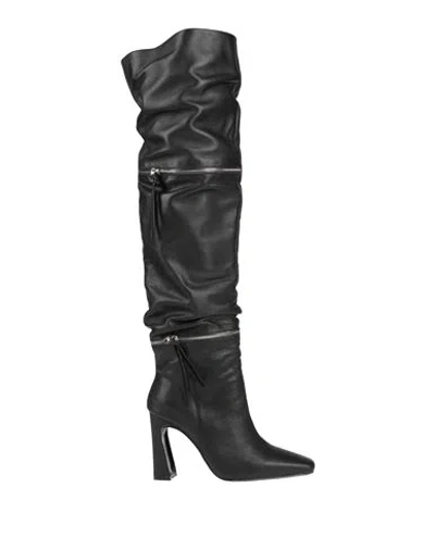 Gold & Rouge Woman Boot Black Size 10 Leather