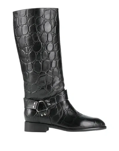 Gold & Rouge Woman Boot Black Size 7 Leather