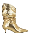 Gold & Rouge Woman Boot Gold Size 7 Leather